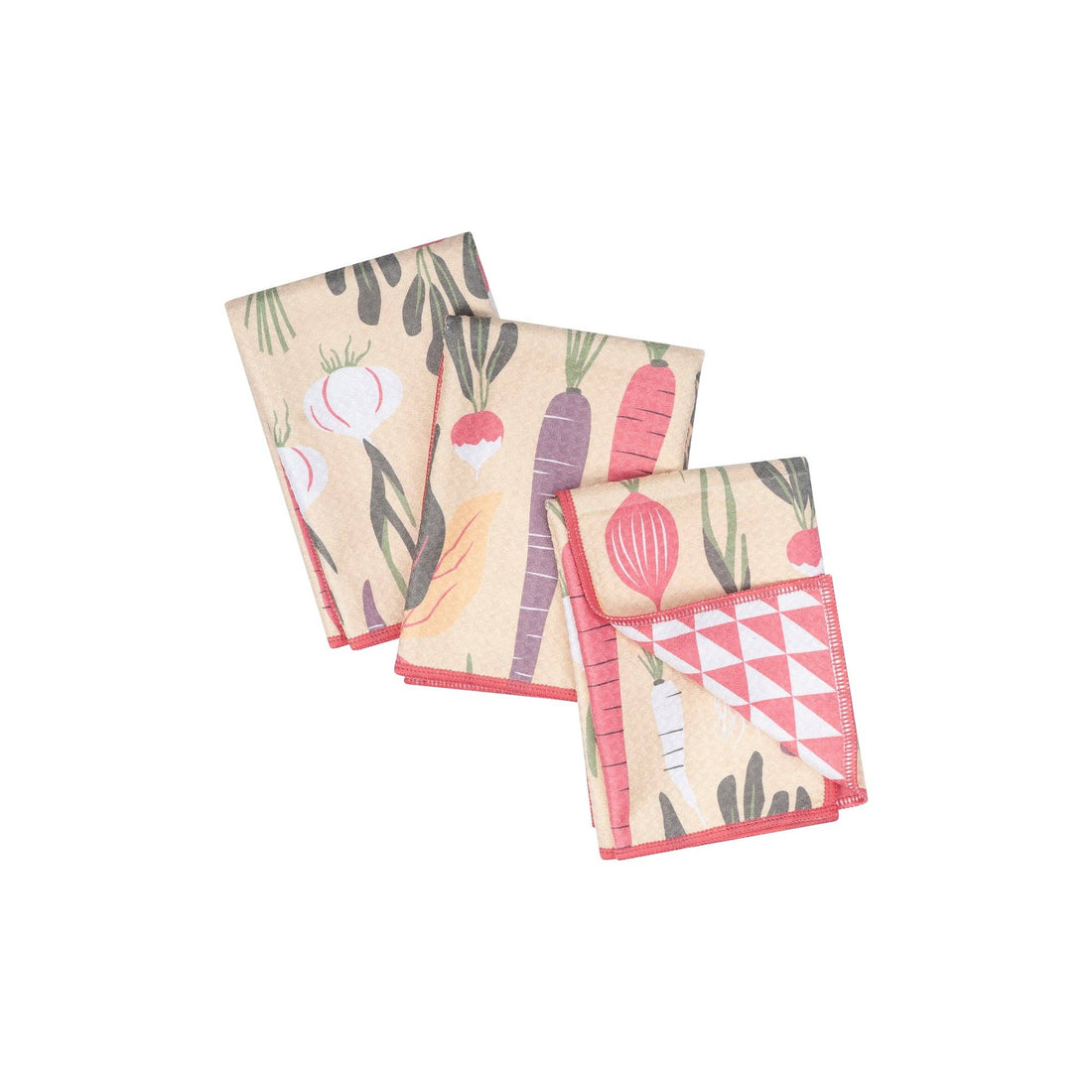Mighty Mini Towel (Set of 3) Reversible - HJ Rooted: Tan