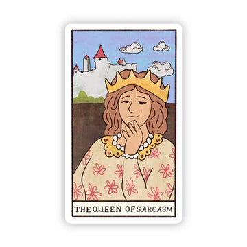 "The Queen of Sarcasm" Tarot Card Sticker