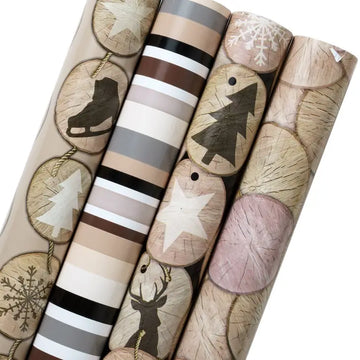 Wood Printed Wrapping Paper