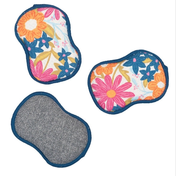 Once Again Home Co - Iris & Sea Mini Blooms: Navy (Reversible)