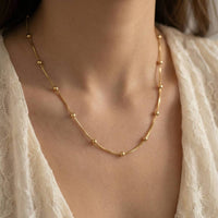 Dainty Box Classic Chain Necklace: Gold