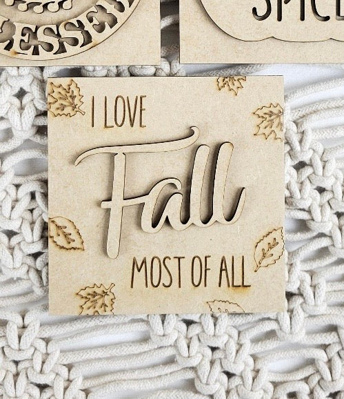 I Love Fall - 4.25"