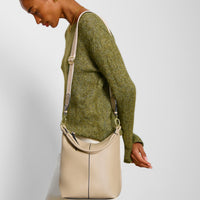 Hallie Satchel Bag - Light Taupe