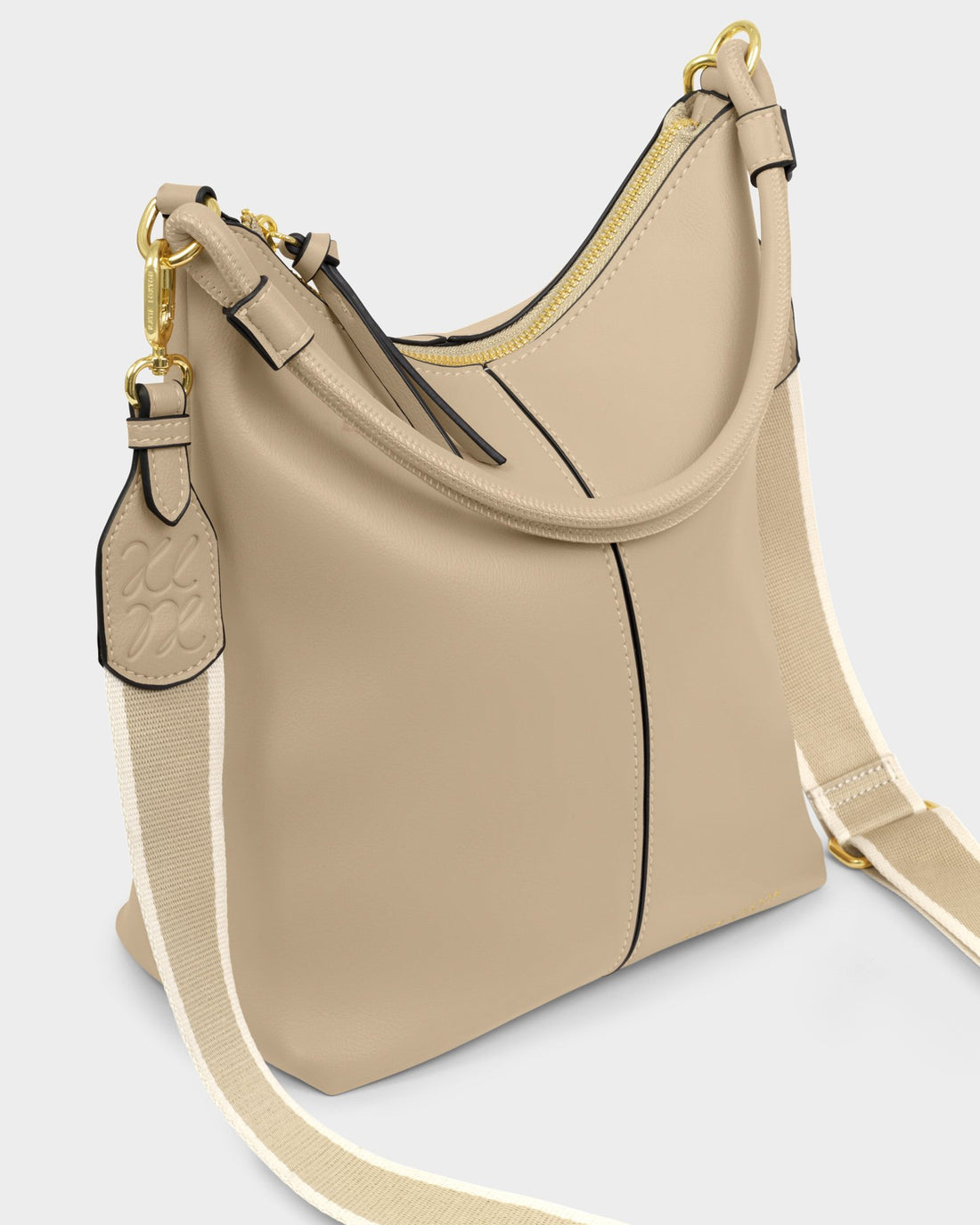 Hallie Satchel Bag - Light Taupe