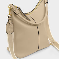 Hallie Satchel Bag - Light Taupe