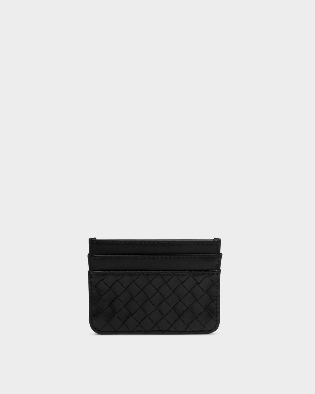 Nova Woven Texture Card Holder - Black