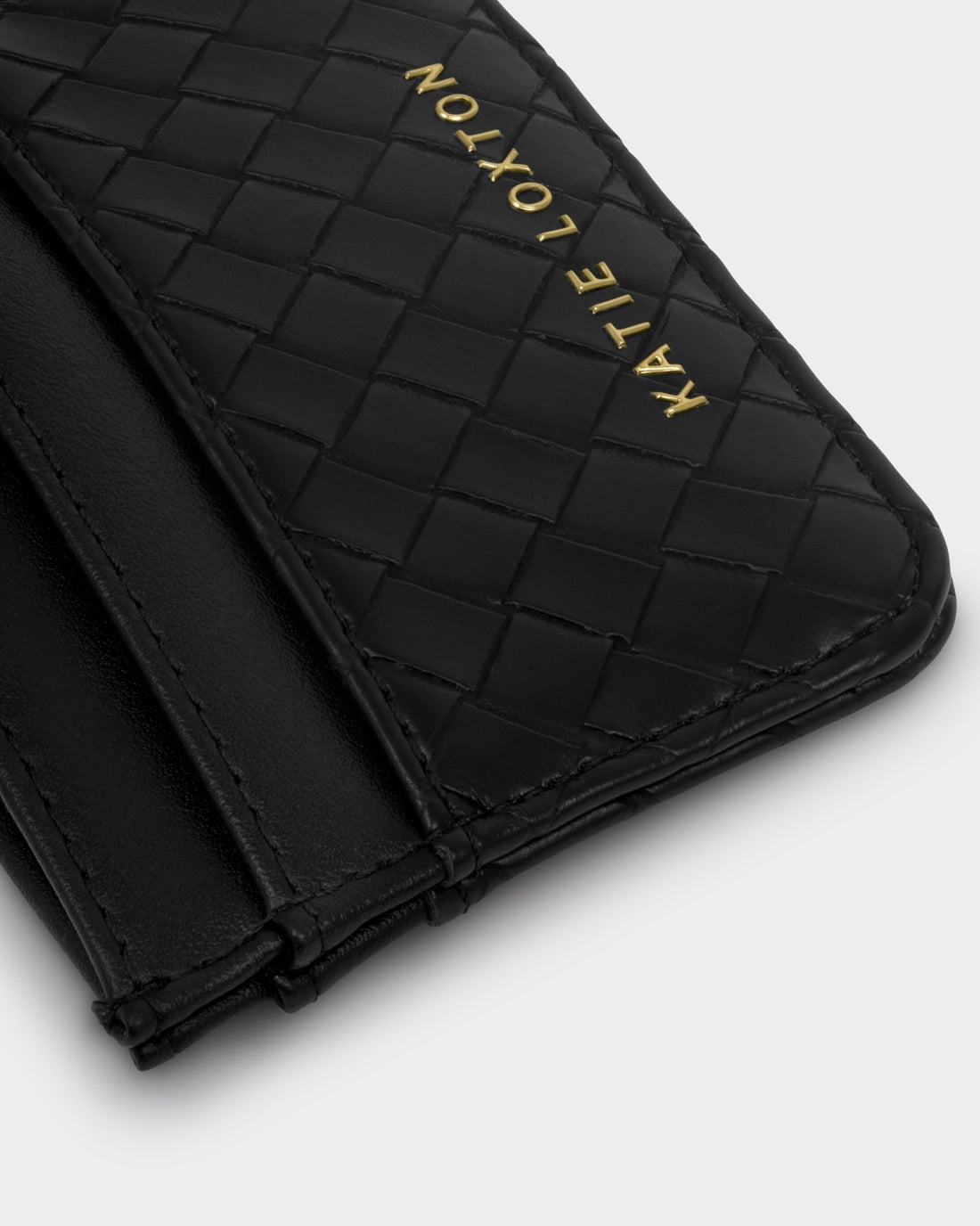 Nova Woven Texture Card Holder - Black