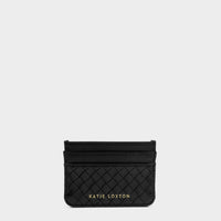 Nova Woven Texture Card Holder - Black