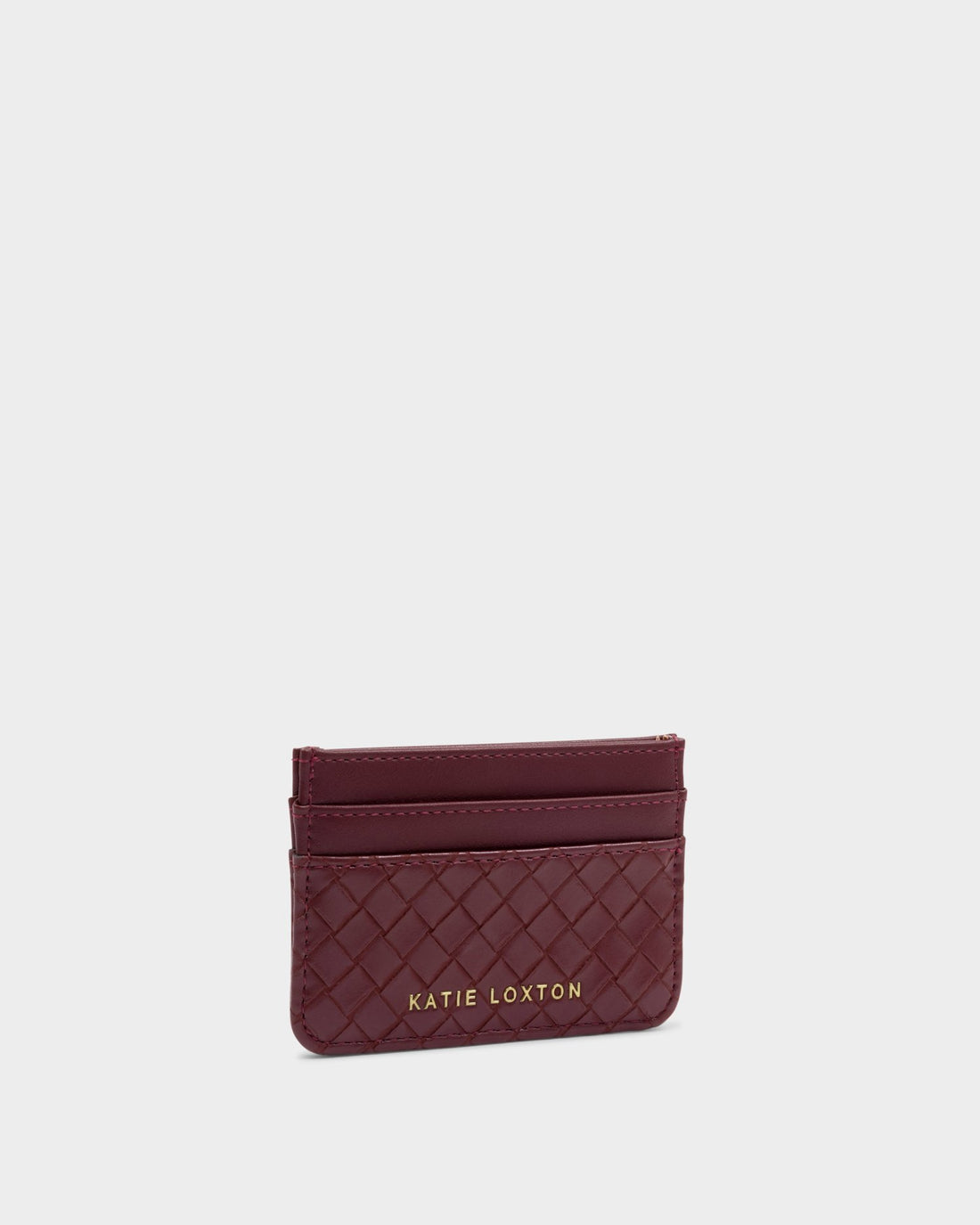 Nova Woven Texture Card Holder - Cherry