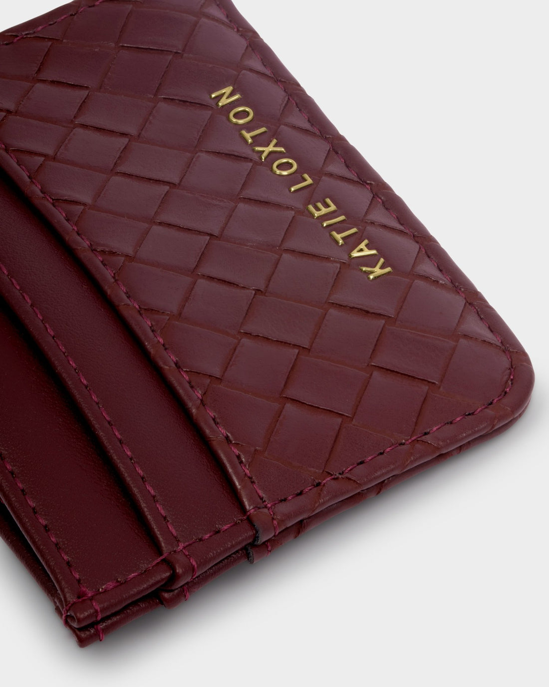 Nova Woven Texture Card Holder - Cherry