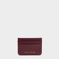 Nova Woven Texture Card Holder - Cherry