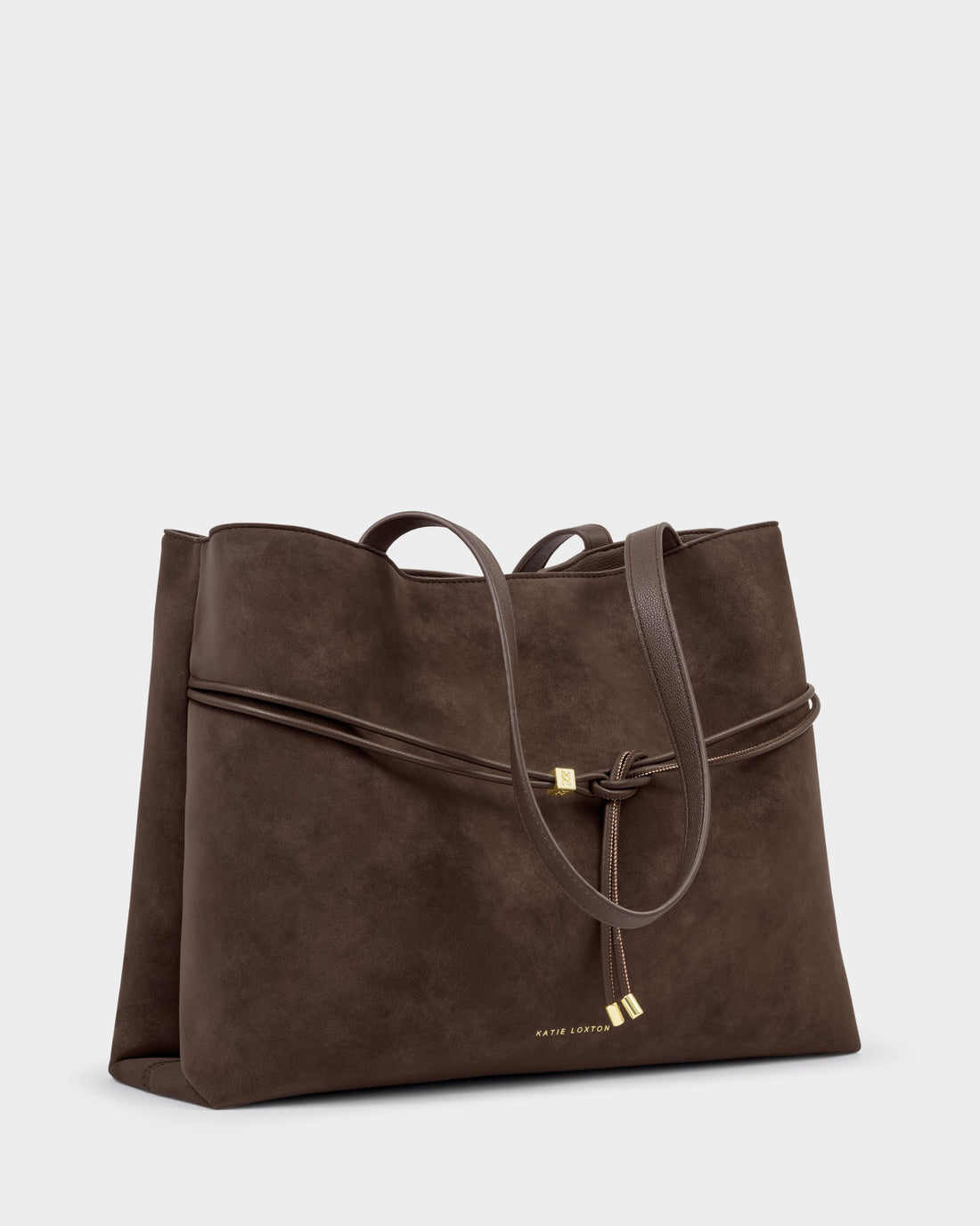 Lori Suedette Tote Bag - Bitter Chocolate