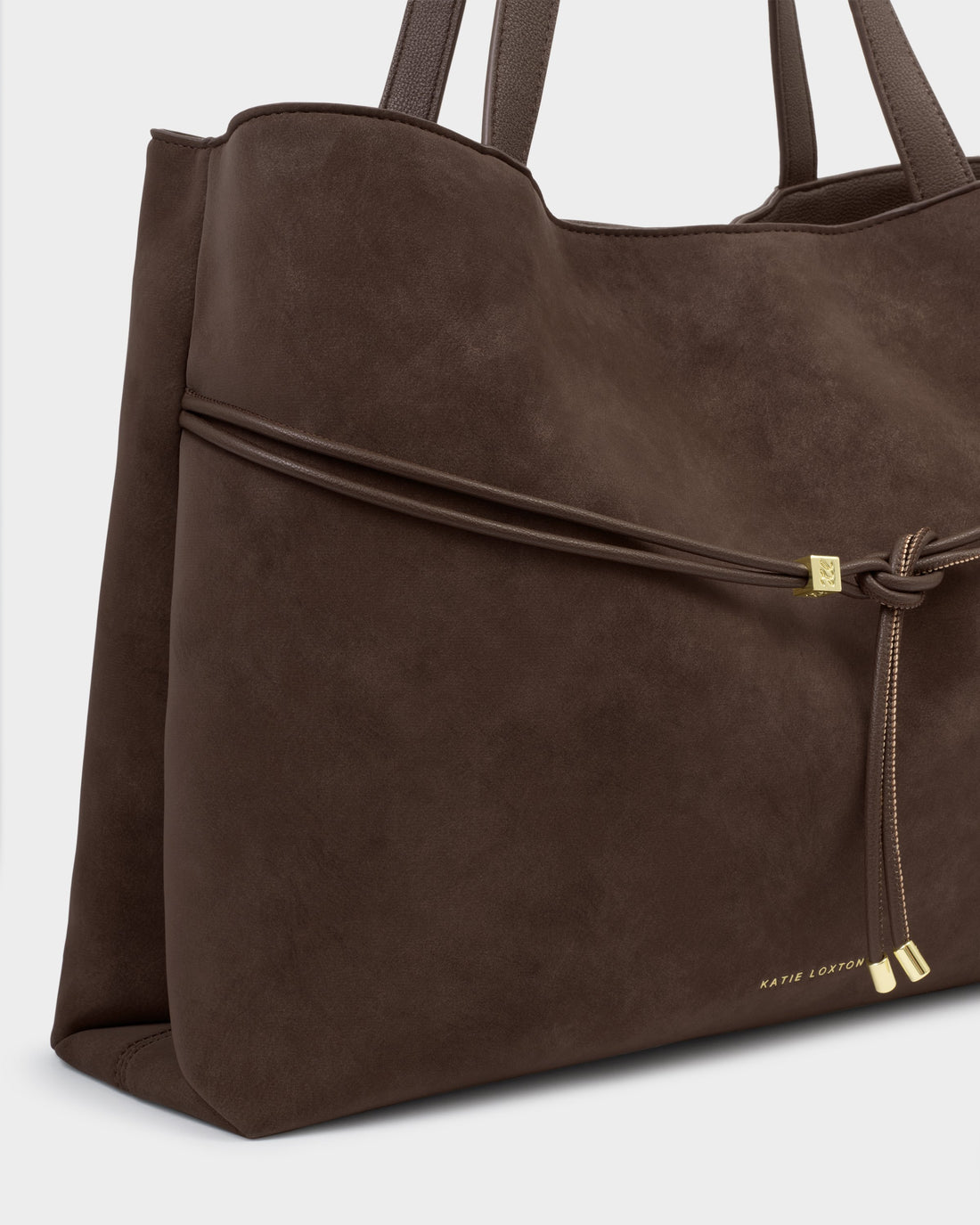 Lori Suedette Tote Bag - Bitter Chocolate