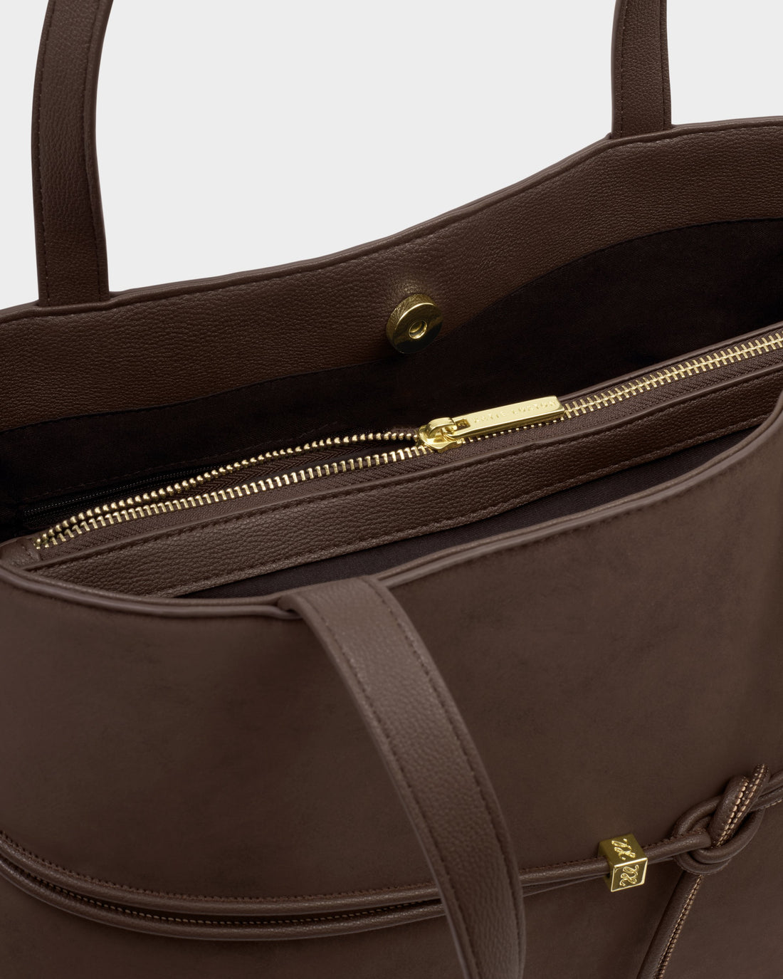 Lori Suedette Tote Bag - Bitter Chocolate