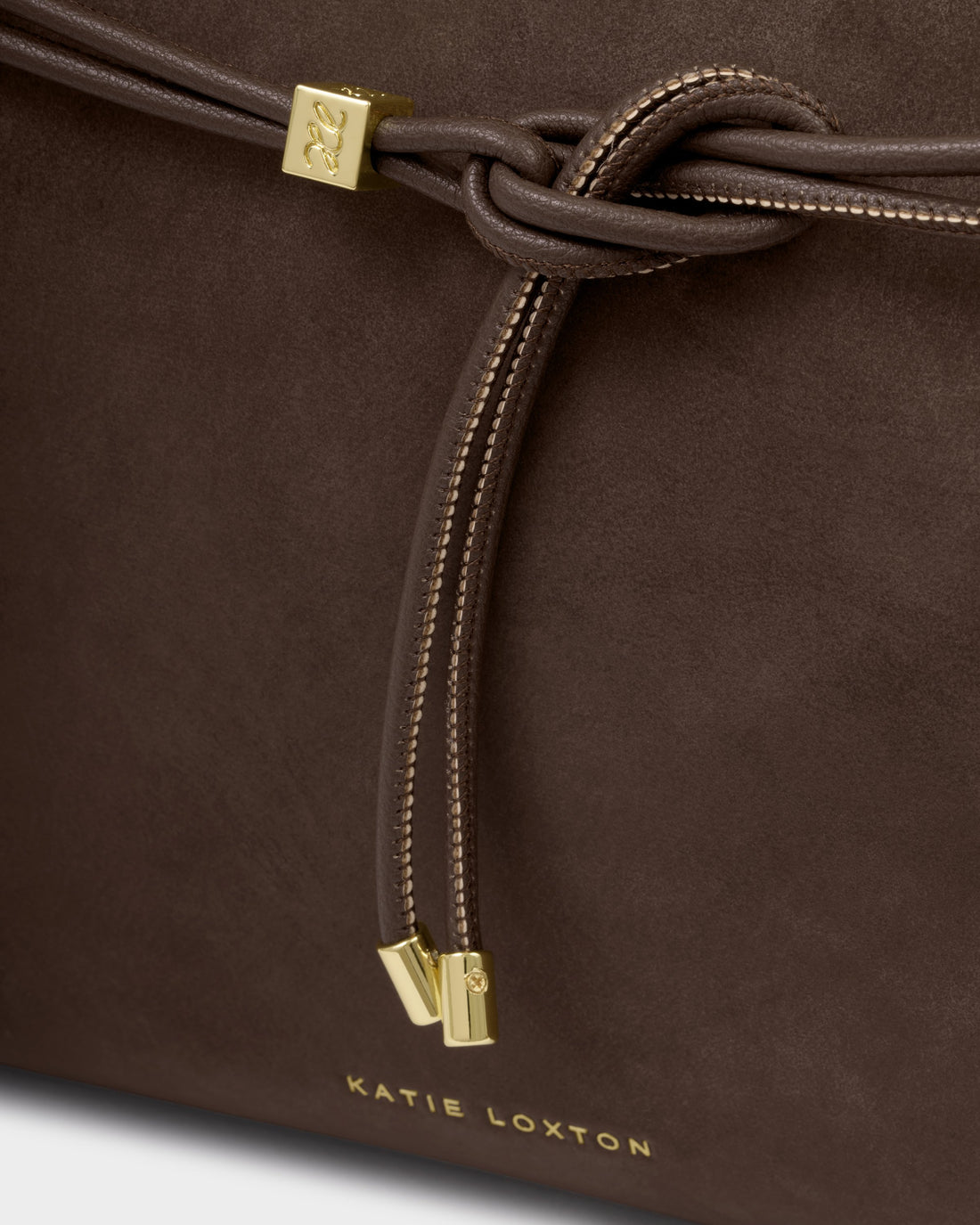 Lori Suedette Tote Bag - Bitter Chocolate