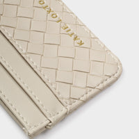 Nova Woven Texture Card Holder - Off White