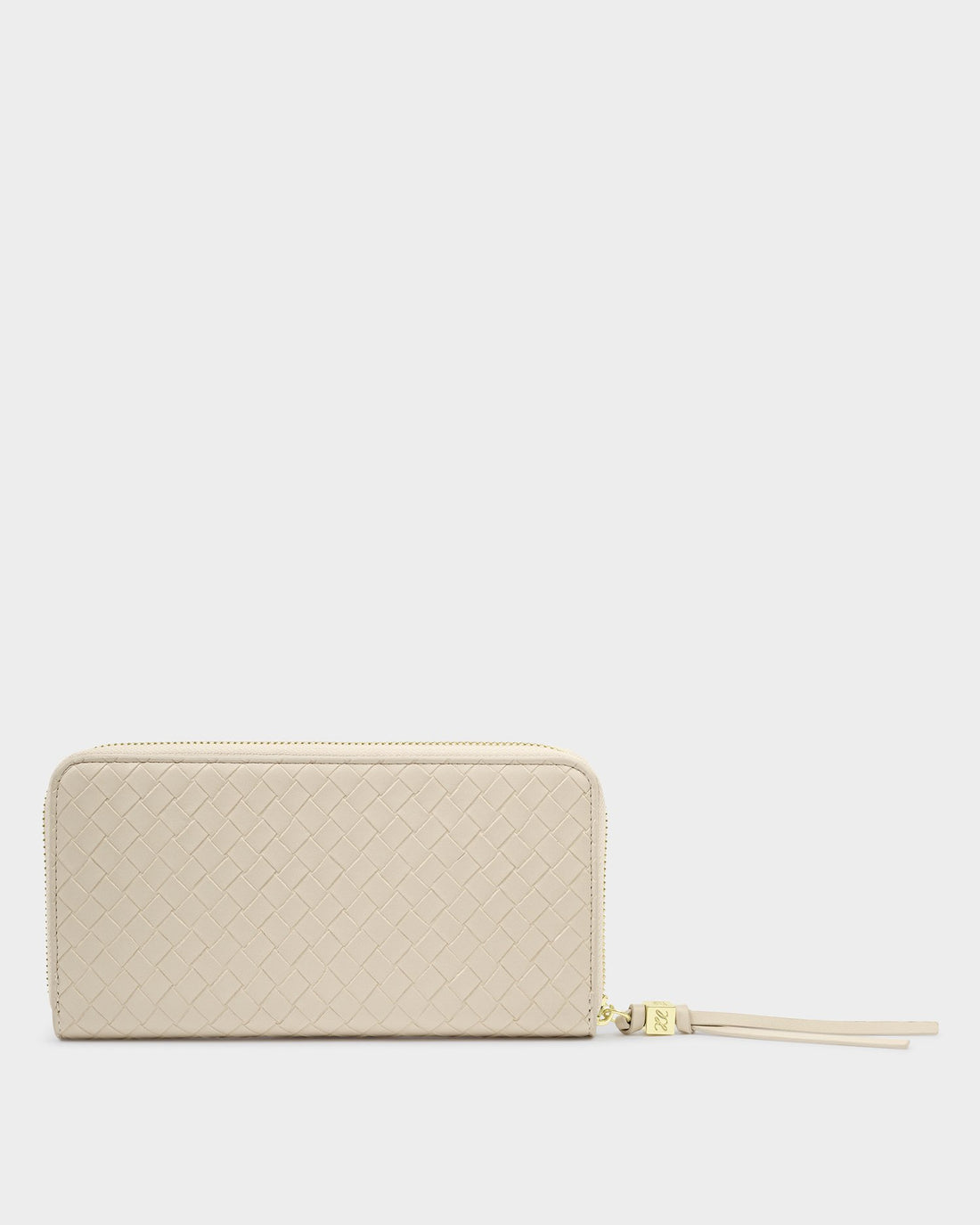Nova Woven Texture Large Wallet - Oyster