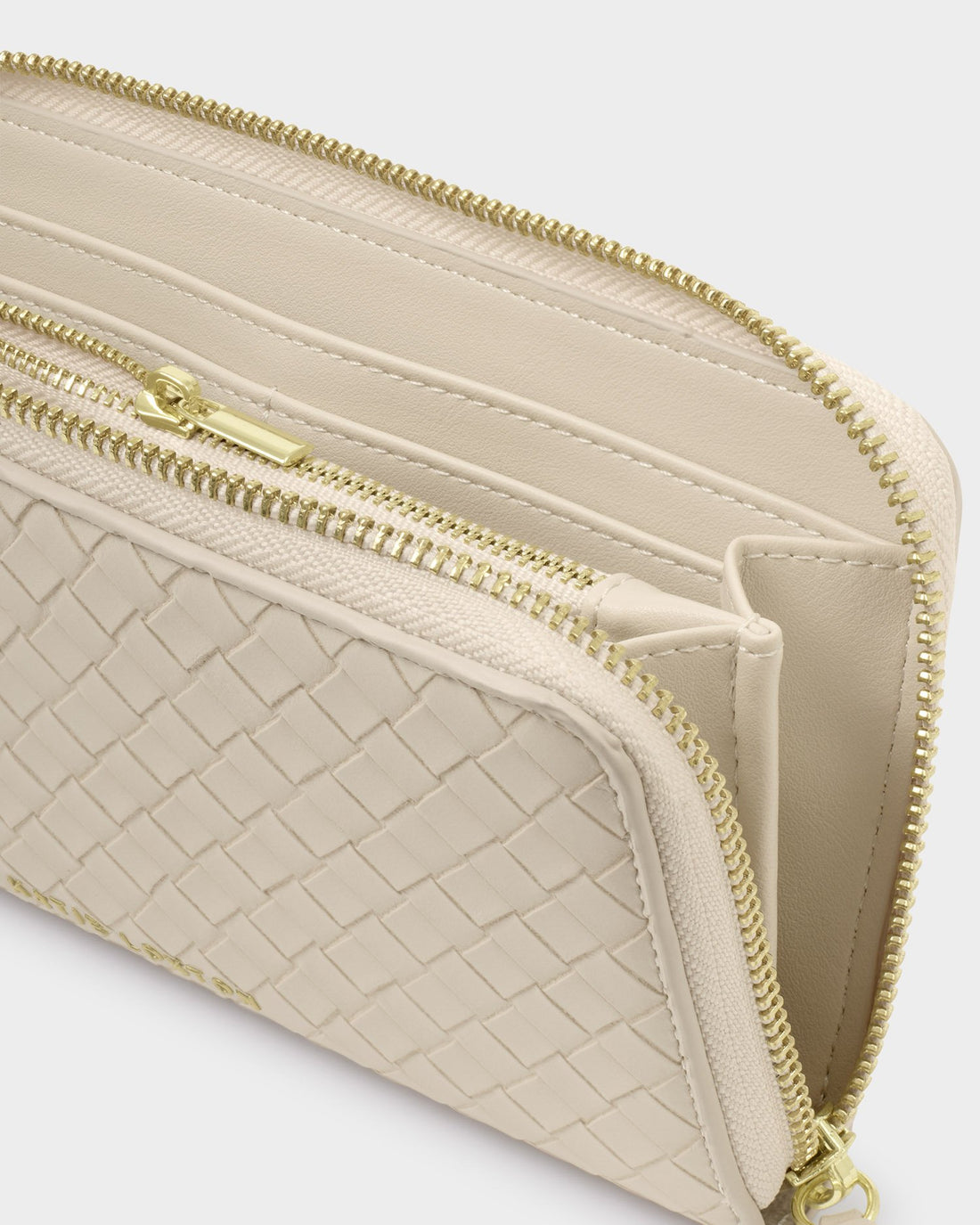 Nova Woven Texture Large Wallet - Oyster