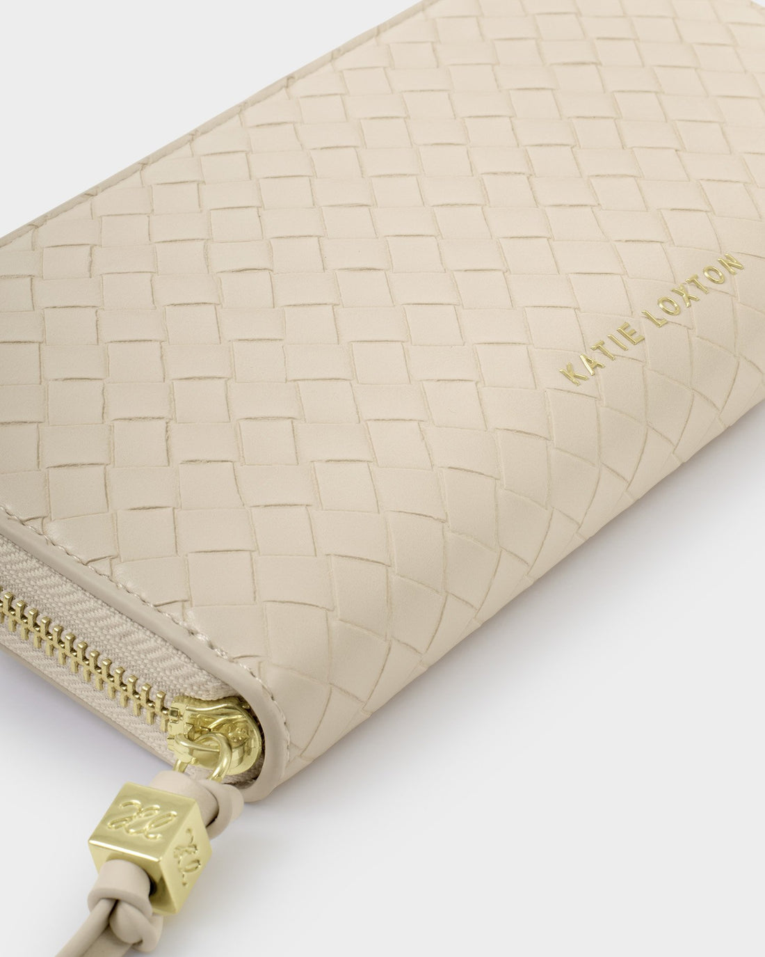 Nova Woven Texture Large Wallet - Oyster