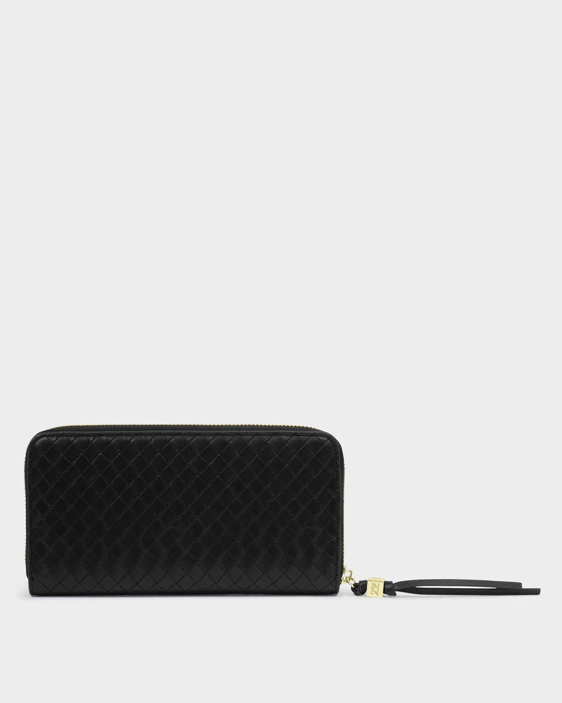 Nova Woven Texture Large Wallet - Black