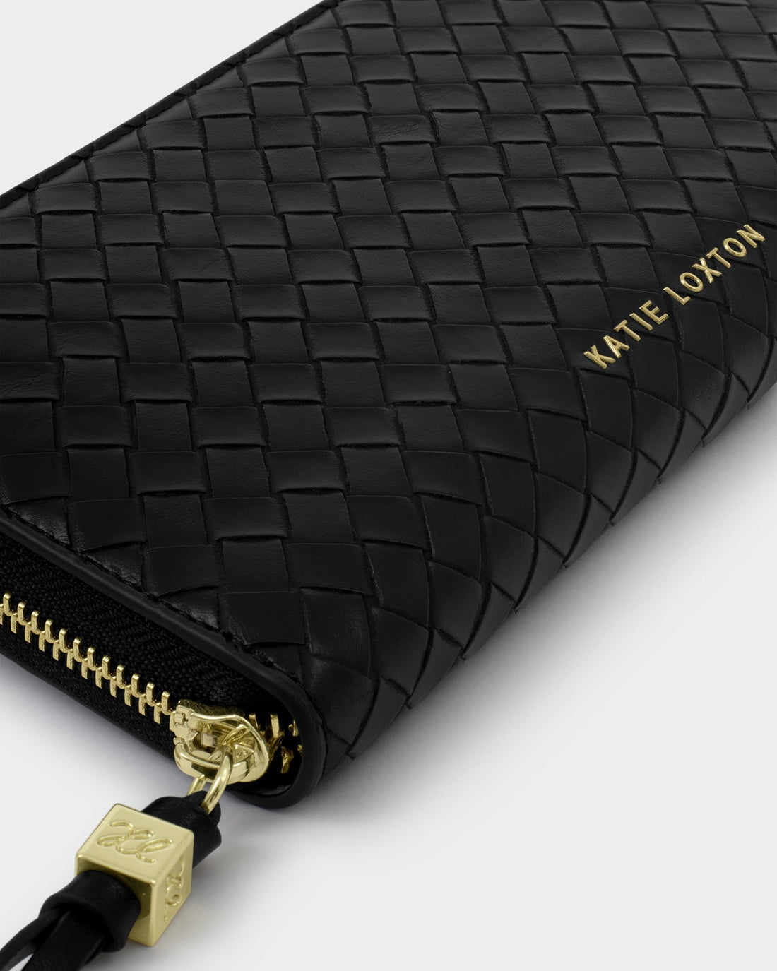 Nova Woven Texture Large Wallet - Black