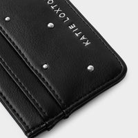 Avery Cardholder - Black Studded
