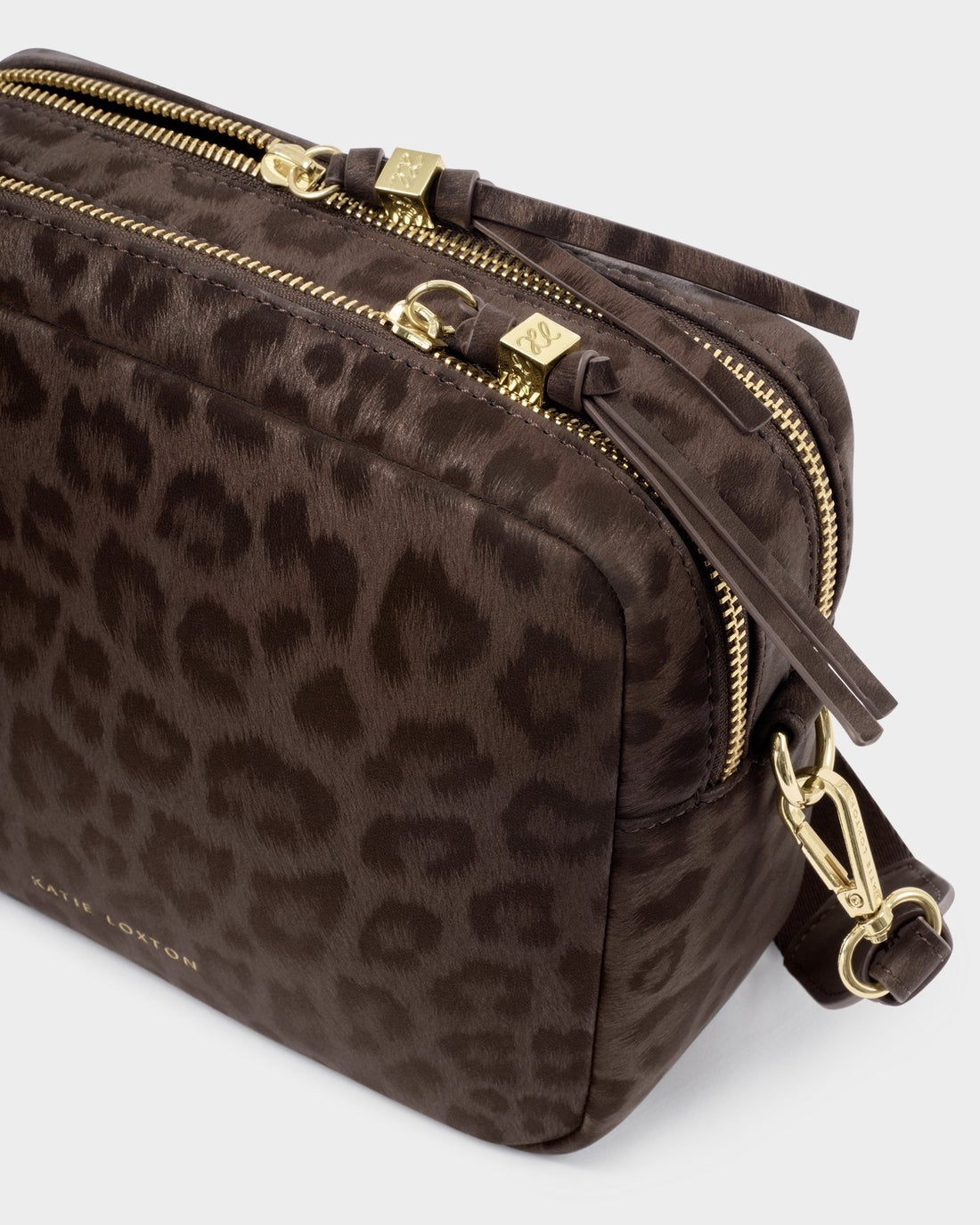 Lottie Large Crossbody Bag - Chocolate Leopard