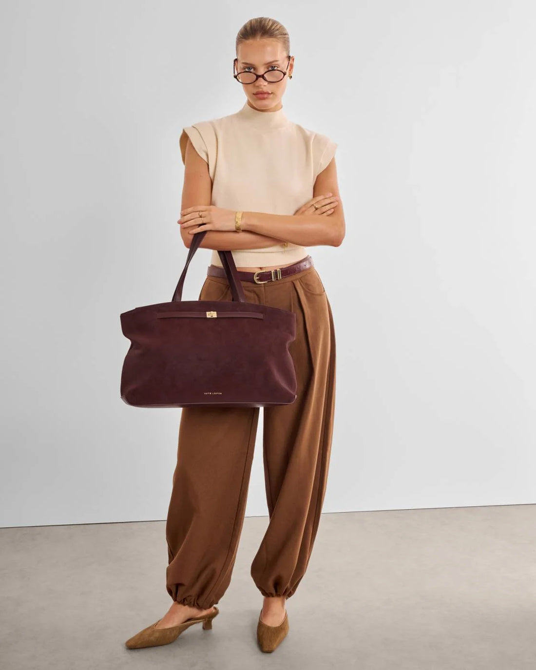 ORIN TOTE BAG | Cherry Suedette / Cherry