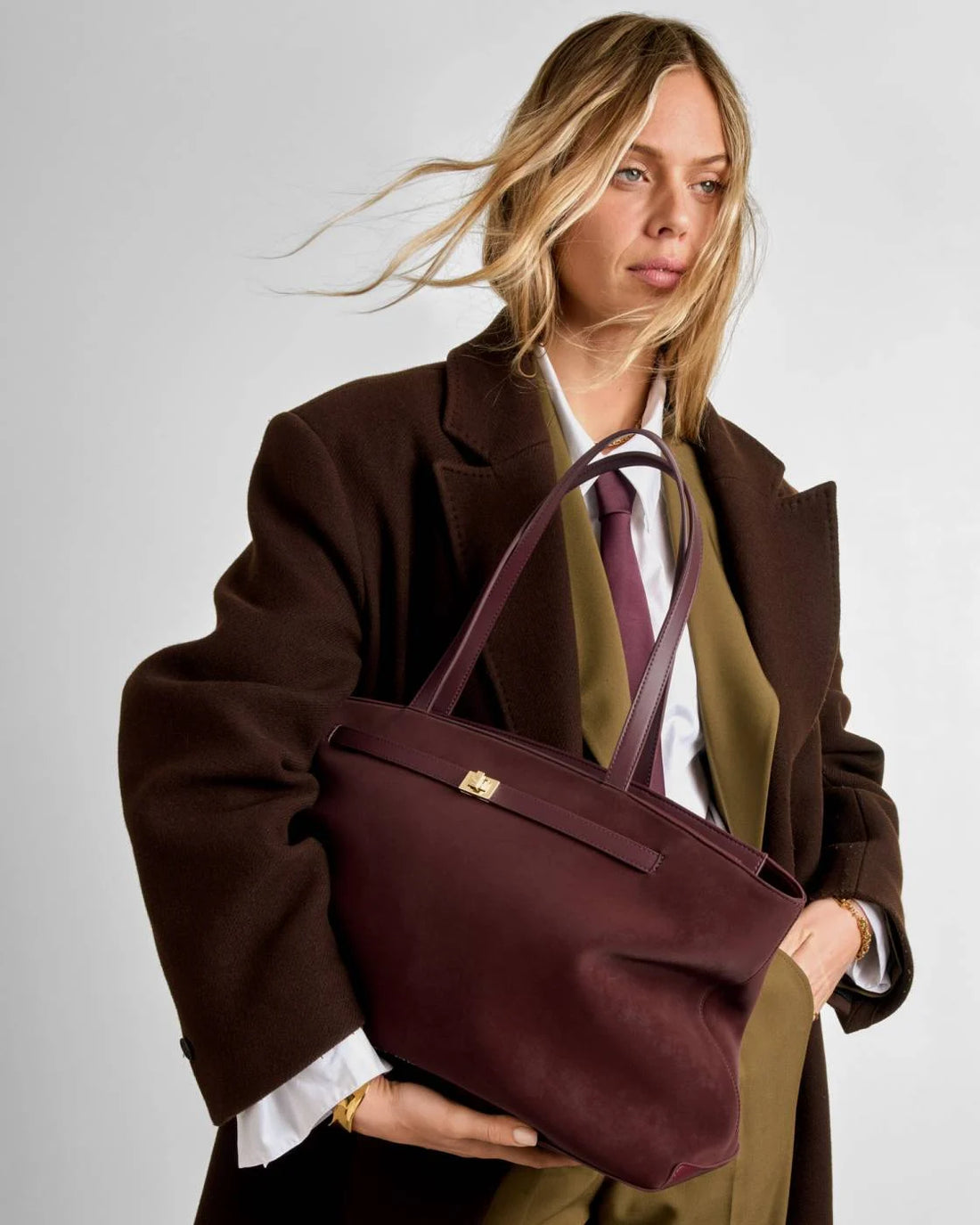 ORIN TOTE BAG | Cherry Suedette / Cherry