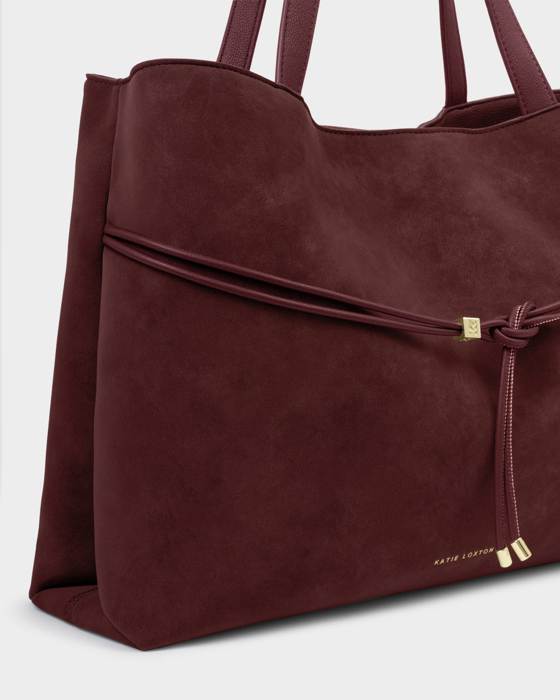 Lori Suedette Tote Bag - Cherry