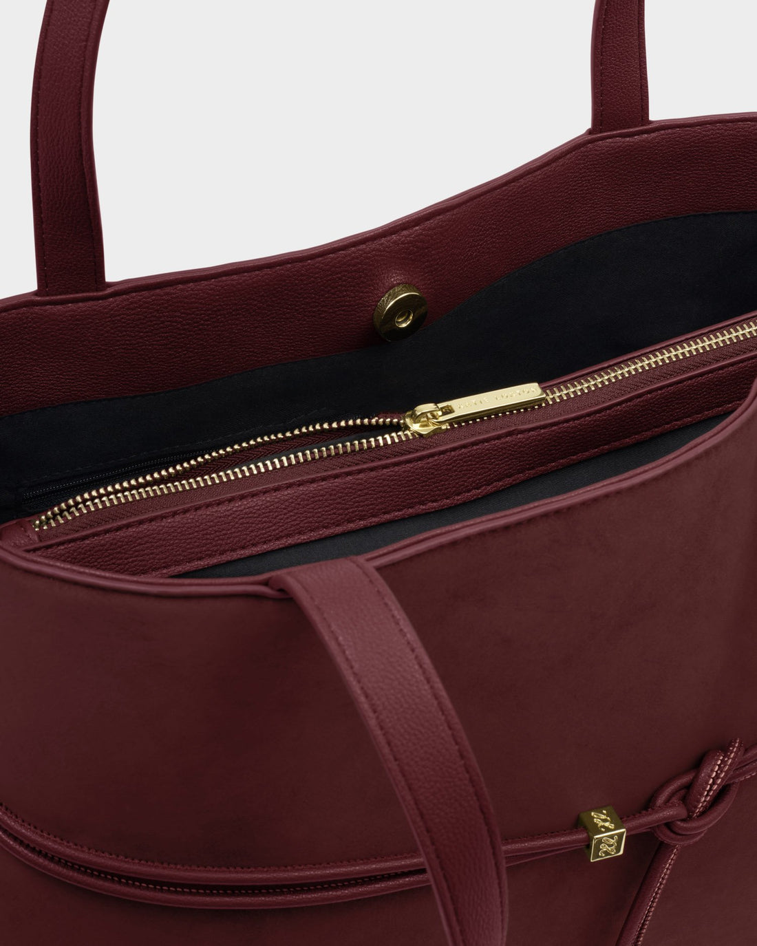 Lori Suedette Tote Bag - Cherry