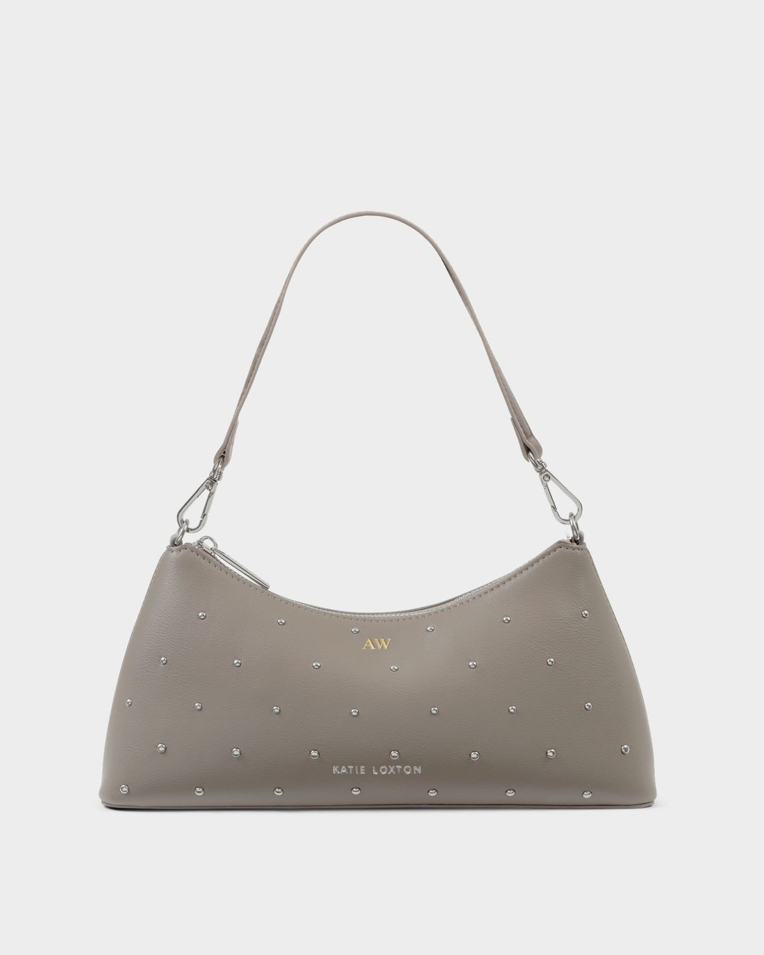 Miley Studded Small Shoulder Bag- Mink