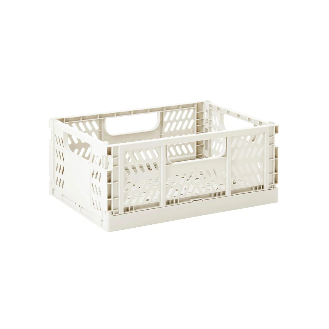 3 Sprouts Modern Folding Crate - Cream/Medium