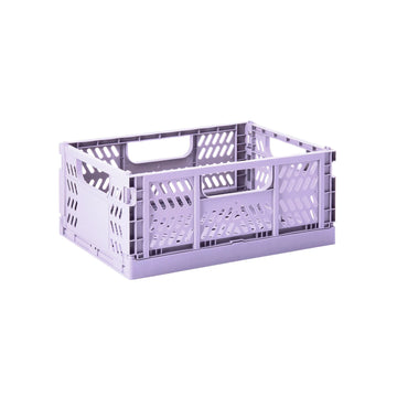 3 Sprouts Modern Folding Crate - Lilac/Medium