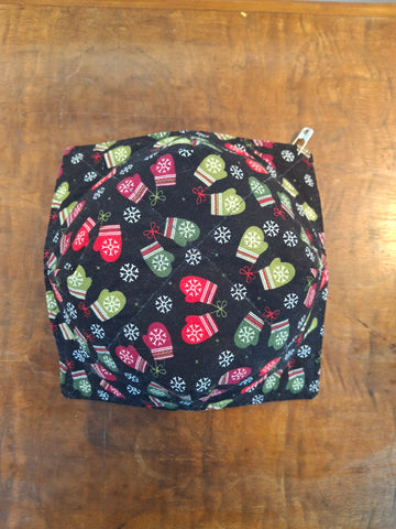 Mittens + Snowflakes Bowl Cozy