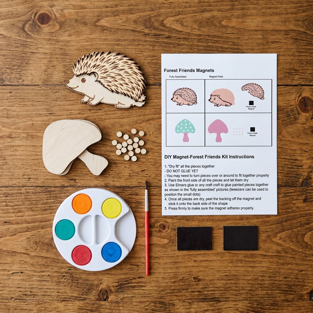 DIY Hedgehog Magnets