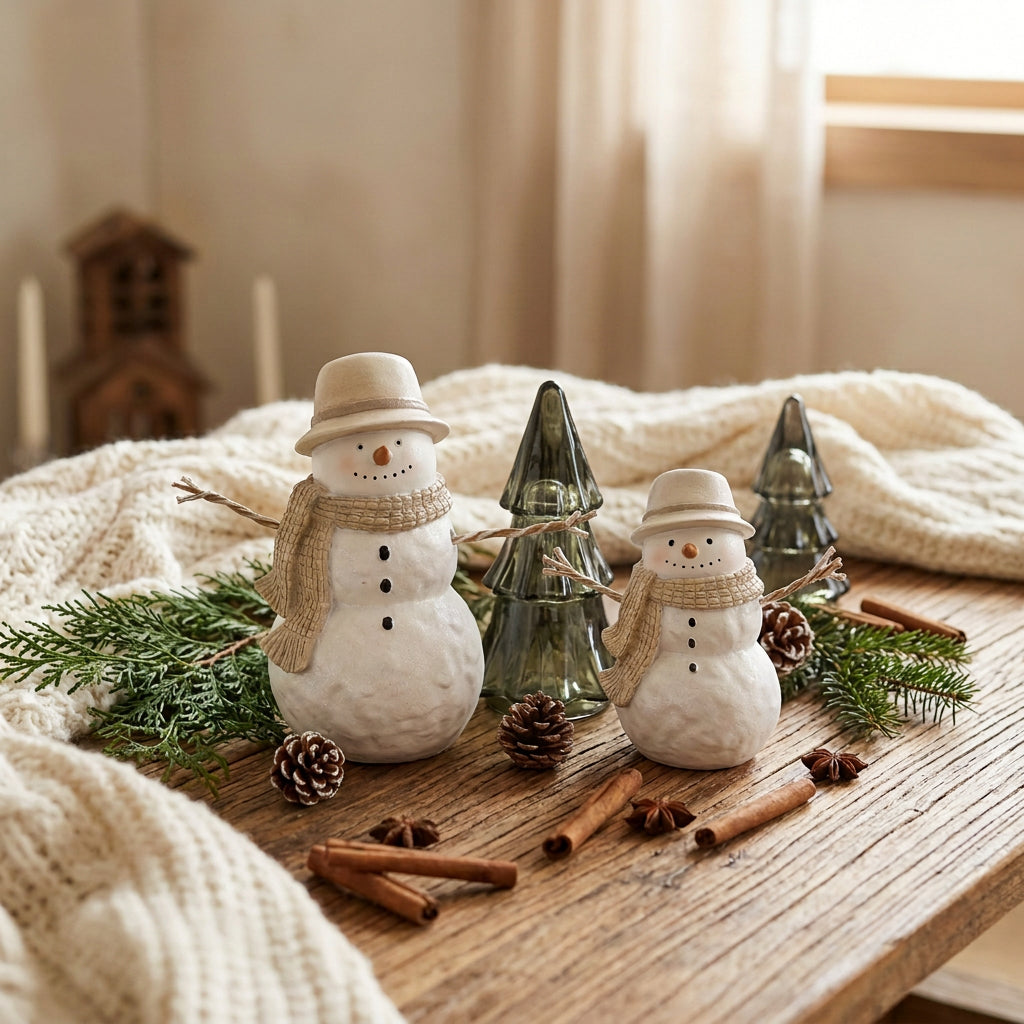Snowfall Snowman