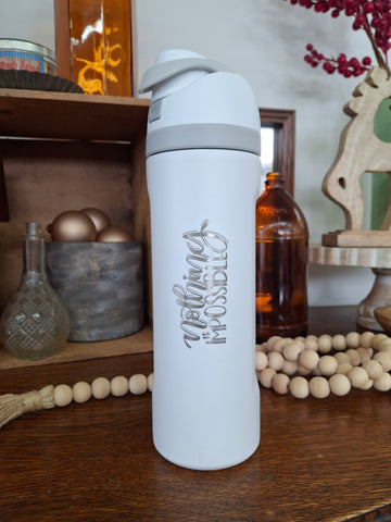 Nothing Is Impossible Snap Tumbler - 24oz