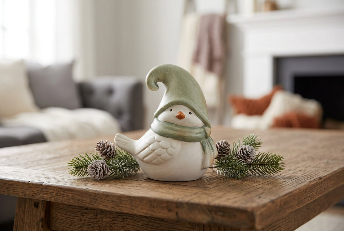Winter Birds - Green Hat