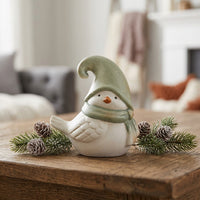 Winter Birds - Green Hat