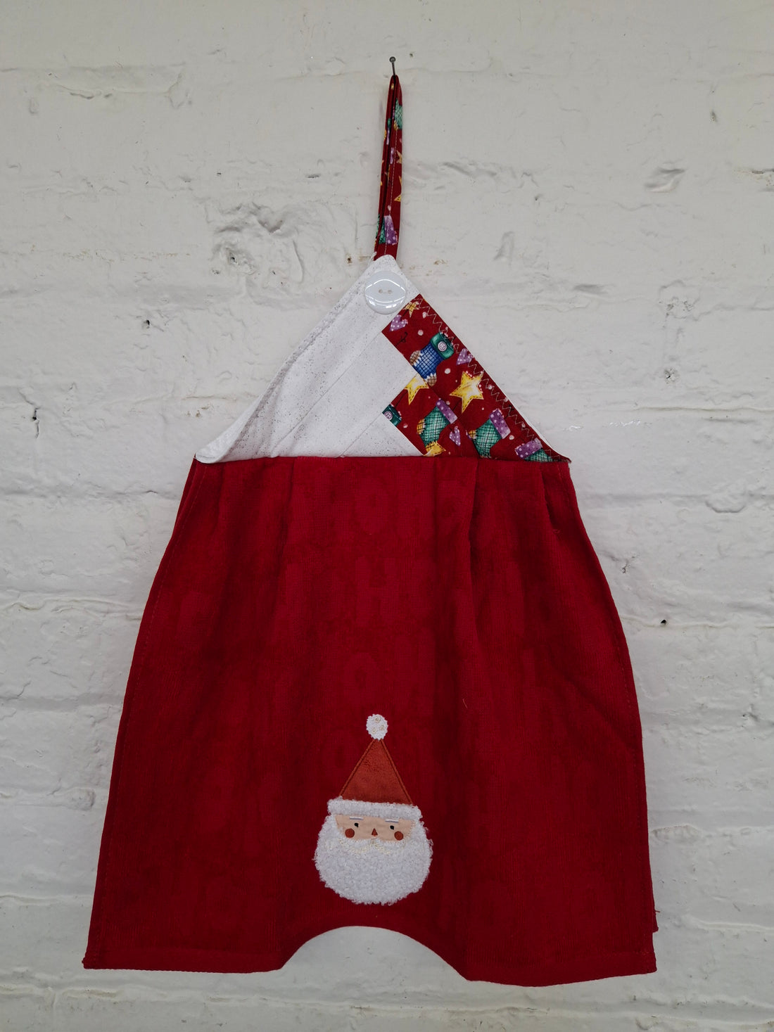 Santa Head Kitchen Towel