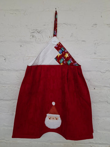 Santa Head Kitchen Towel
