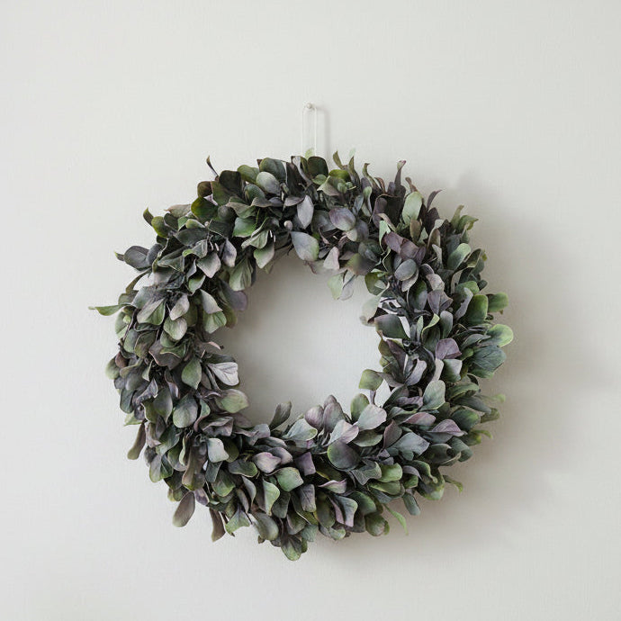 Greens + Purples Wreath