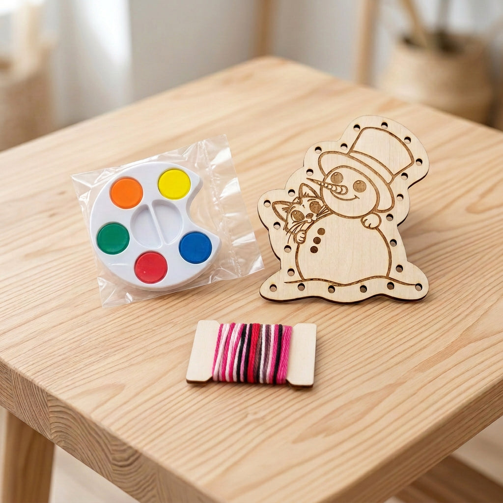 Paint + Sew Kit - Snowman