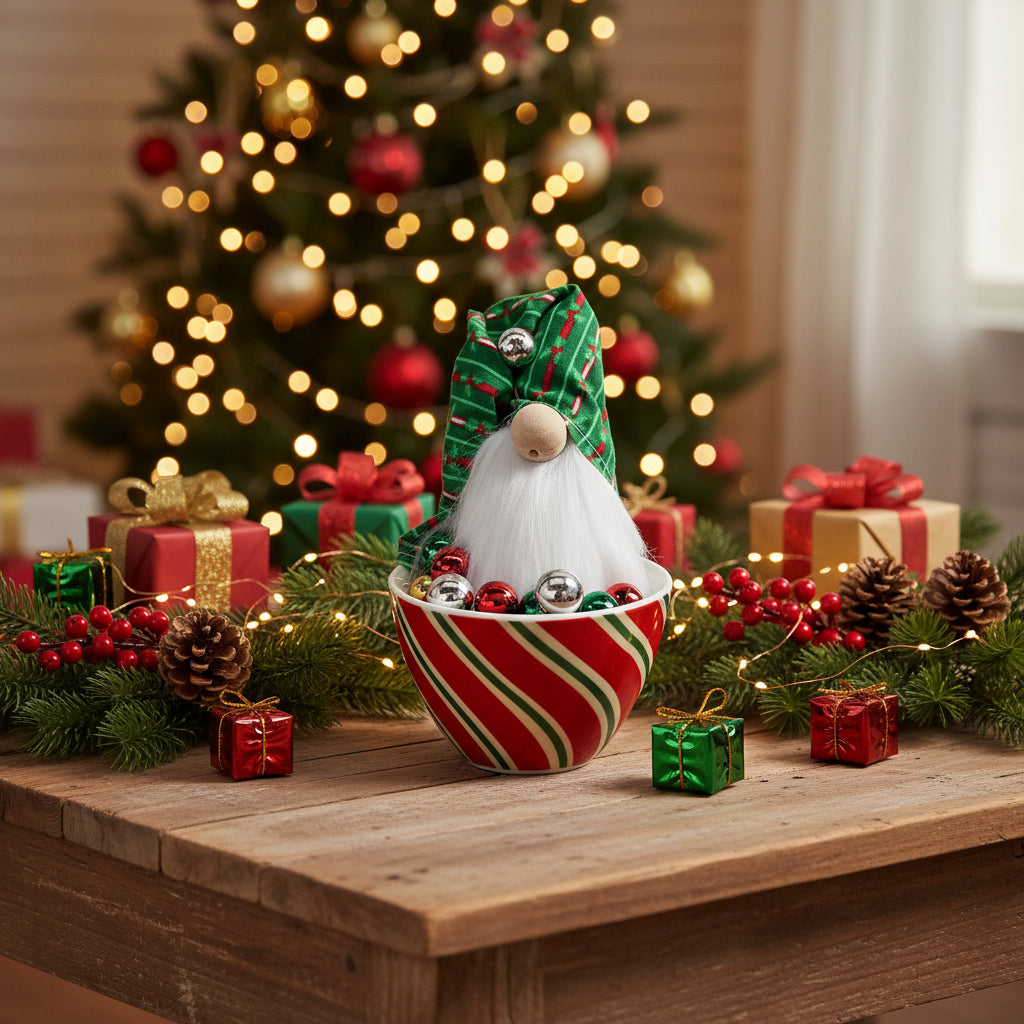 Red + Green Cup Gnome