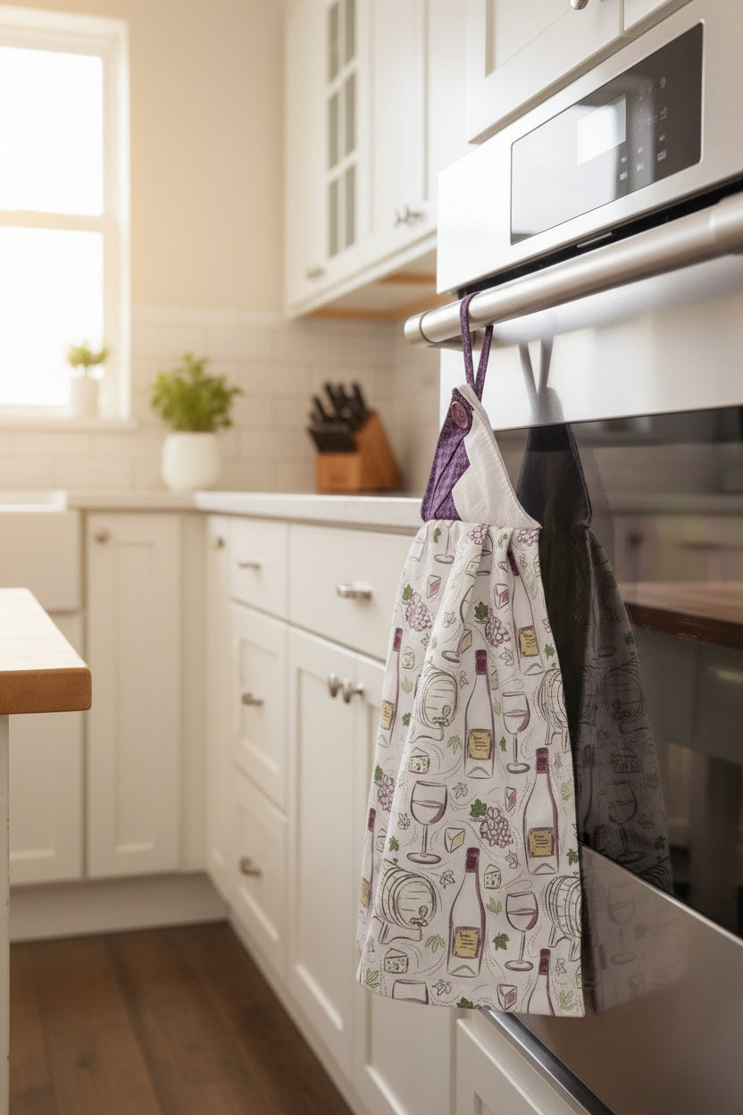 Wine + Cheese Kitchen Towel