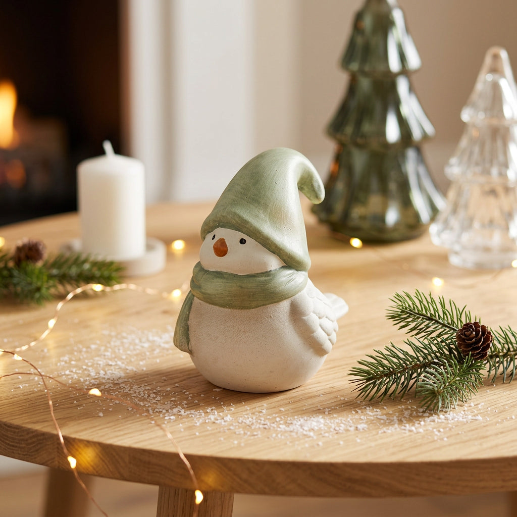 Winter Birds - Green Hat
