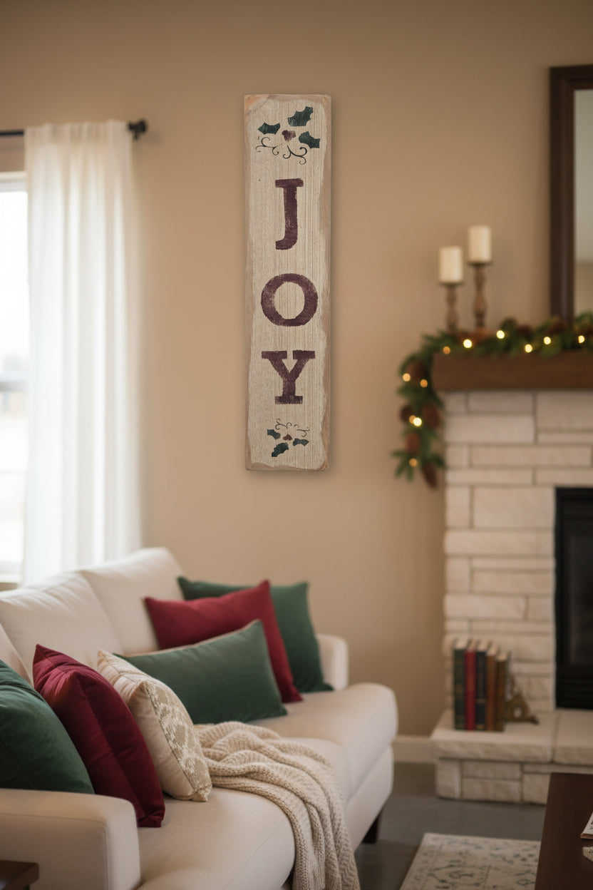 Joy Vertical Sign