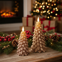 Bronze LED Tree Candle