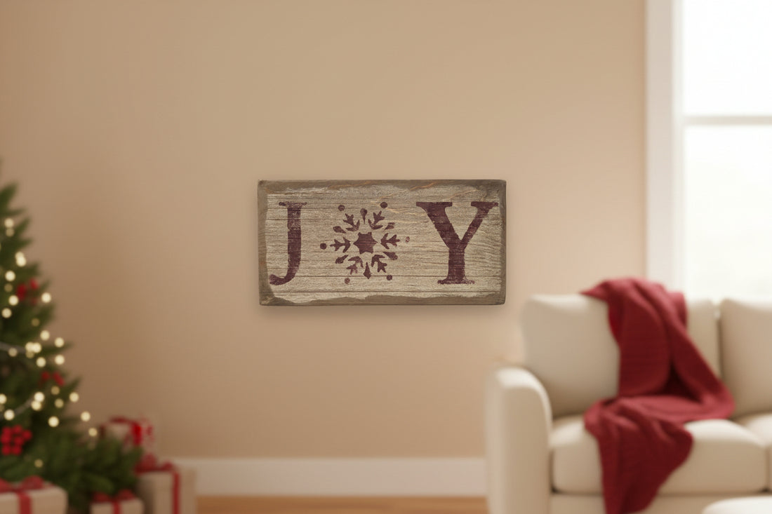 Joy Snowflake Sign